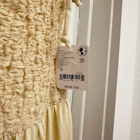 NWT Free People Sterling Maxi Dress in Summer Sand Size Medium - Picture 7 of 7